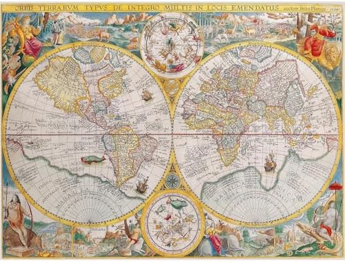 Ravensburger - 12000716 Adult Jigsaw Puzzle - 1594 World Map - Adults and Children from 14 Years Puzzle 80 x 60 cm - Maps, Space & Universe by Unknown