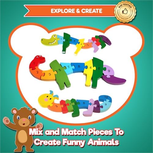 Land, Air & Sea Animal Puzzles - Build, Sort, Count & Play w 32pc + eBook - Image 5