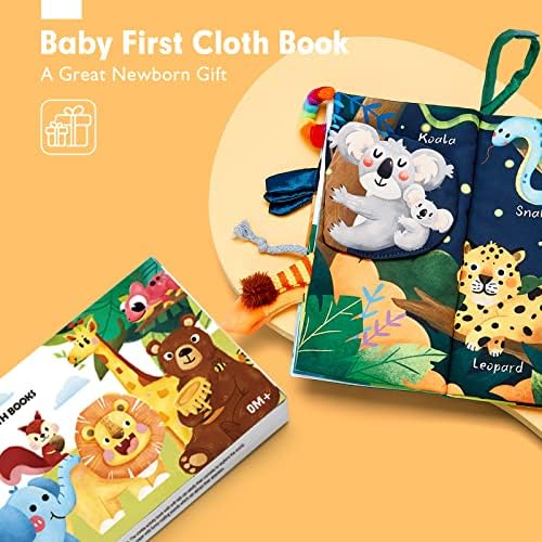 hahaland Baby Sensory Book & Baby Sensory Tissue Box Toy - Image 2