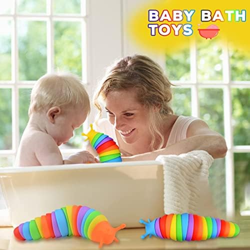 Cevioce Fidget Slug Toy, Sensory Slug Fidget Toys for Kids & Adults, 3Pcs Autism Sensory Toys for Autistic Children Toddlers，Asmr Toys-3 4 5 6 7 8+ Year Old Girl Boy Birthday Gifts - Image 5