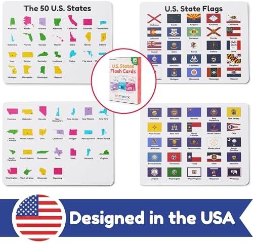 U.S. States Flash Cards for Kids | 50 State Geography Cards with Capitals, Flags, State Birds & More | Educational Flashcards for Learning U.S. History & Facts | Ages 4, 5, 6,7, 8, 9, 10 - Image 3