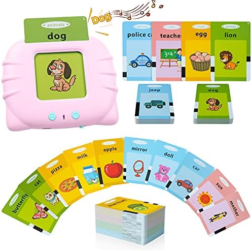 QuTZ Toddler Toys for 2 3 4 5 Year Old Boys and Girls, Speech Therapy/Autism Sensory Toys for Autistic Children, Learning Montessori Toy, 224 Sight Words Talking Flash Cards by Qutz-AFunLand