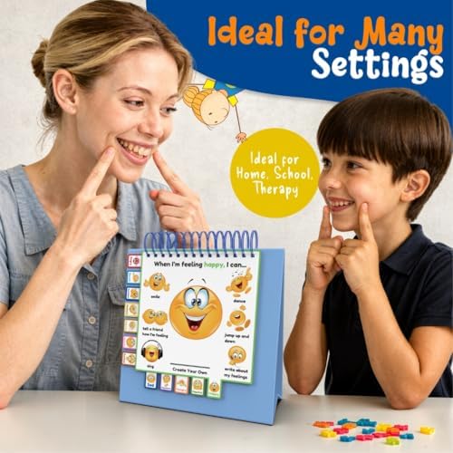 Thought-Spot I Know What to Do Flipbook | Emotions Wheel & Feelings Chart | Emotional Regulation Tool for Home, Class, or Calm Down Corner | Helps Kids Learn Coping Skills | Autism Must-Have - Image 6