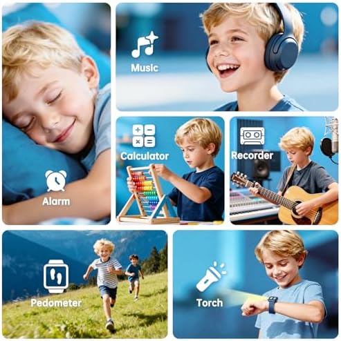 Smart Watch for Kids with 26 Puzzle Games, HD Touch Screen Kids Watch, Camera, Music Player, Alarm Clock, Calculator, Pedometer, Learn Card - 12/24hr Toys for Age 3-12 Year Old, Birthday Gift for Boys - Image 6