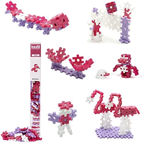 KADÜ 80 Piece Taffy Set Kids Age 5+ Building Block STEM Interlocking Toy by IncrediblyInterconnectableToys