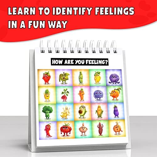 Feelings Flipbook for Kids to Learn 20 Emotions & 6 Coping Skills (Veggies) - Image 2