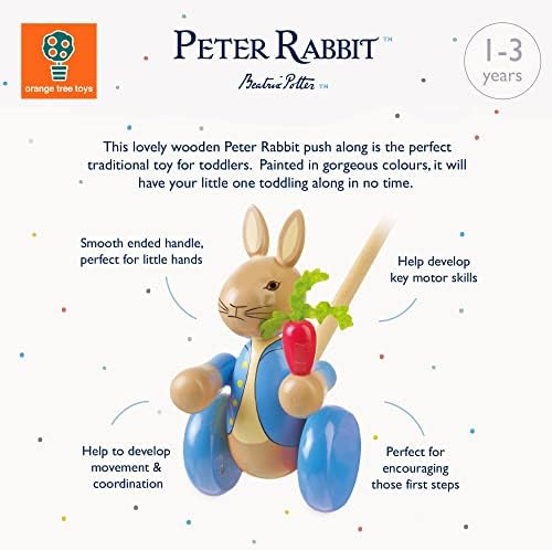 Orange Tree Toys Peter Rabbit Push Along - Image 2