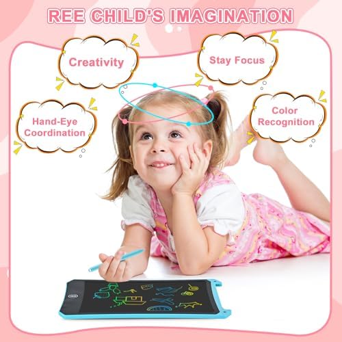 cimetech Toddler Girl Gifts, LCD Writing Tablet, Travel Essentials Toys - Image 4