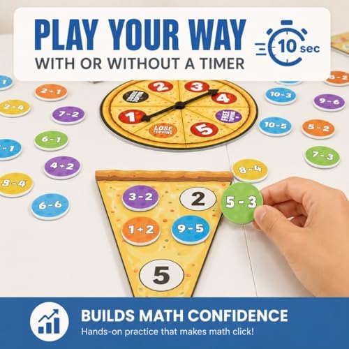 Addition & Subtraction Math Board Game Kindergarten Math Games for Kids 5-7 - Image 6