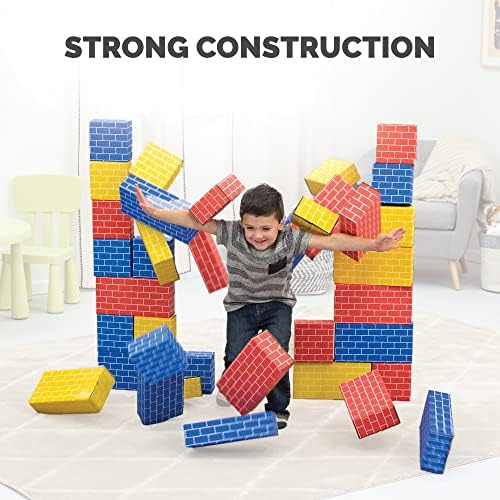 BB at Play Heavy Duty Kids Jumbo Cardboard Building Blocks, 20 PK - Image 4