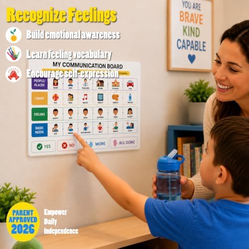 Visual Support Bundle for Kids – Step-by-Step Laminated Charts for Emotional Regulation, Communication, Social Emotional Learning, Autism, ADHD, Home & Classroom, 9 x 12 Inch - Image 4
