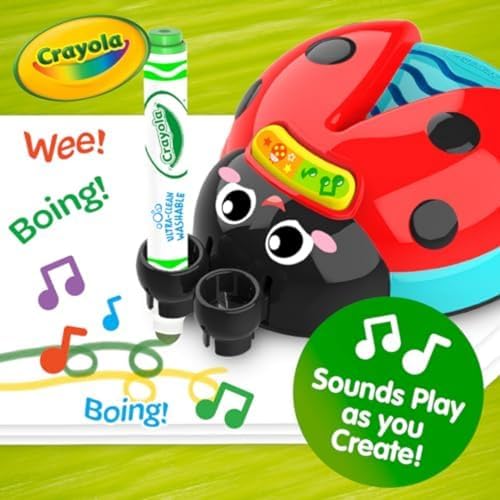 Crayola Musical Color Bug, Toddler Sensory Toy, Ladybug Toy for Kids, Arts & Crafts, Gifts for Toddlers, Ages 2, 3, 4 - Image 5
