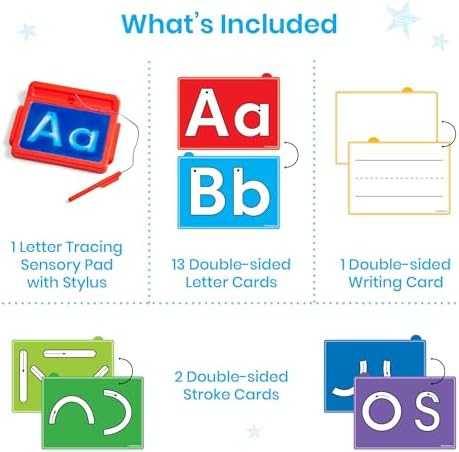 hand2mind Letter Tracing Sensory Pad, Fine Motor Activities, Ages 3+ - Image 2