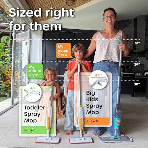 Quiggly Toddler Toy Spray Mop - Montessori Real Water Sprayer for Kids 3-5 - Image 3
