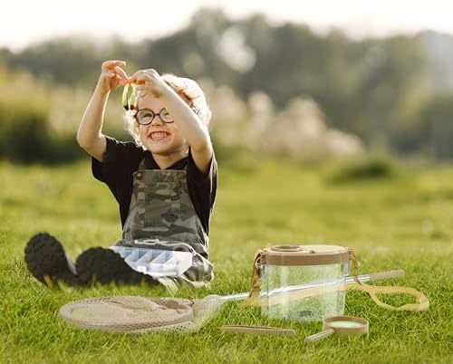 Montessori Mama Kids' Bug Catching Kit - Complete Insect Exploration Set with Habitat, Extendable Net, Magnifying Tools & Carry Strap - Educational Outdoor Adventure Gift - Image 6