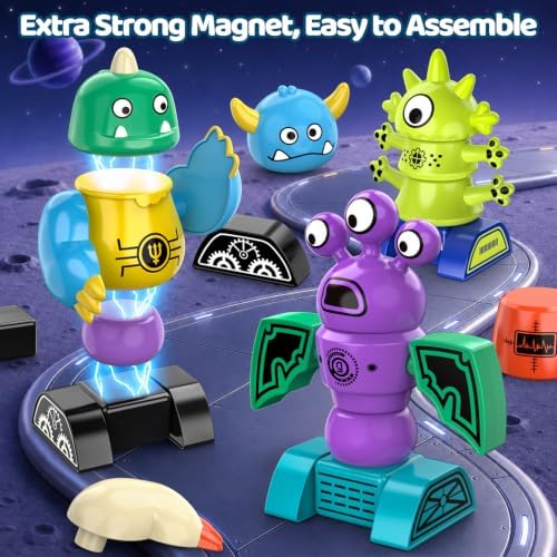 Magnetic Robot Building Toy, STEM Magnet Monster Toys Set for Kids Age 3-5 - Image 2
