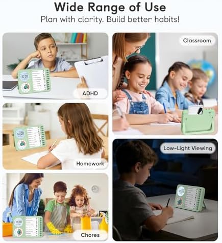 3-in-1 Visual Timer & ADHD Tool for Kids with Chore Chart & Planning Board - Image 6