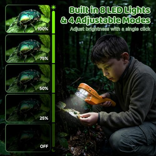 Handheld Microscope for Kids, Outdoor Explorer STEM Toy with Bonus Tools, 2.4" IPS Screen, Ergonomic Grip, Digital Camera, Photo/Video, Magnifier, Science Kit – Gift for Boys & Girls Age 3-12 - Image 3