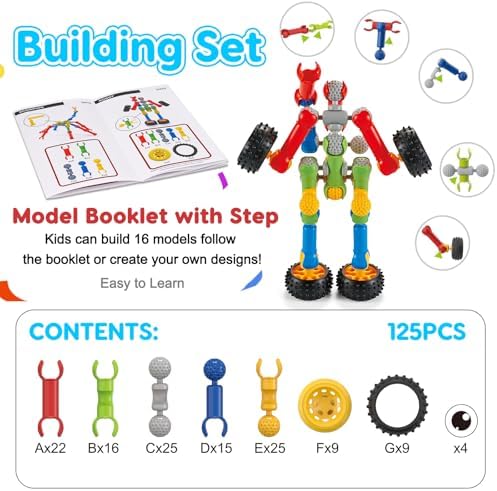 Qirptey Kids STEM Building Toys for 3 4 5 6 7 8+ Year Old Boy Birthday Gift - Image 4