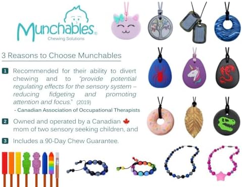 Donut Chewy Necklace - Sensory Chew Necklace for Strong Chewers (Purple) - Image 5
