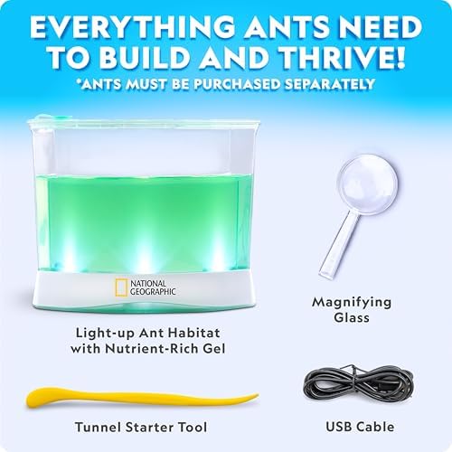 National Geographic Light-Up Ant Habitat Kit for Kids with Magnifiers - Image 5