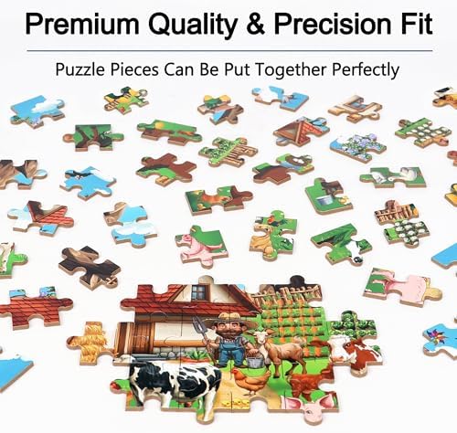 LELEMON Puzzles for Kids Ages 4-6,60 Piece Puzzles for Kids in a Metal Box - Image 5