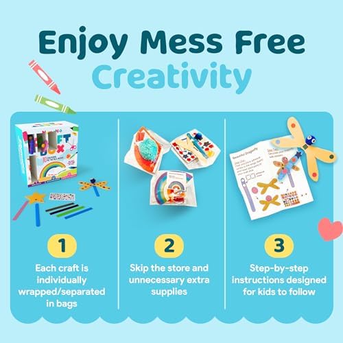 Mumaloo Arts and Crafts Kit for Kids – 10 Projects Ages 4–8 - Image 4