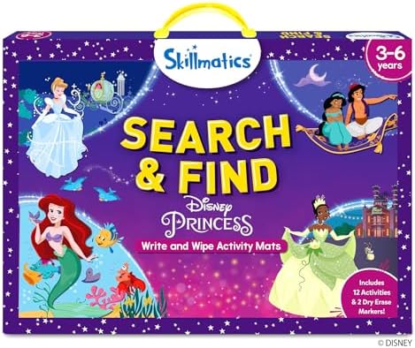 Skillmatics Search and Find Preschool Toy – Disney Princess, Gift for Kids by Skillmatics