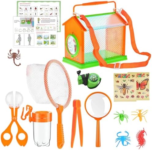 Nature Explorers Set for Ages 4-12, Includes Observation Box, Butterfly Net Catcher, Outdoor Discovery Observation Set - Image 5