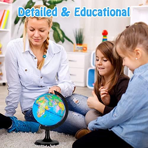 Wizdar 5.5" World Globe for Kids Learning - Image 4