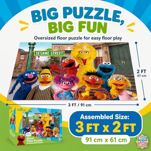 Sesame Street - Best Friends 36pc Floor Puzzle - Jigsaw Puzzle with Vibrant Artwork and Durable Pieces - Fun Family Activity, Brain Challenge, and Educational Entertainment for Kids, Teens, and Adults - Image 3