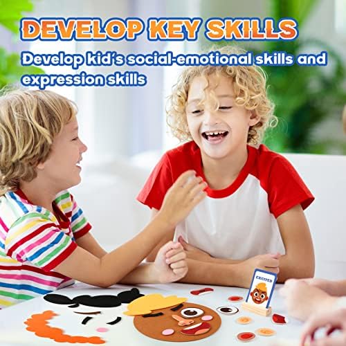 PP OPOUNT Social Emotional Learning Toy, Funny Faces Games - Image 4