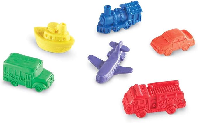 Learning Resources Mini Motors Counting and Sorting Fun Set - 72 Pieces, Ages 3+ Car Counters for Kids, Preschool Math Counters, Math for Preschoolers - Image 6