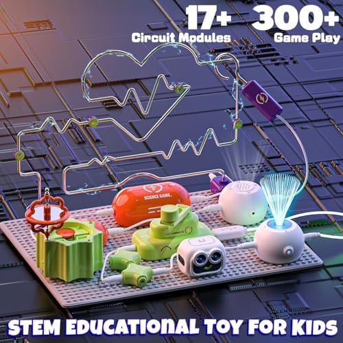 SMILESSKIDDO Science Kits, Electronics STEM Toys, 300+ Projects 16 Parts - Image 2