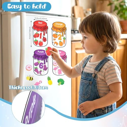 10Pcs Magnetic Color Sorting Cute Fridge Magnets for Kids Color Sorting - Image 4