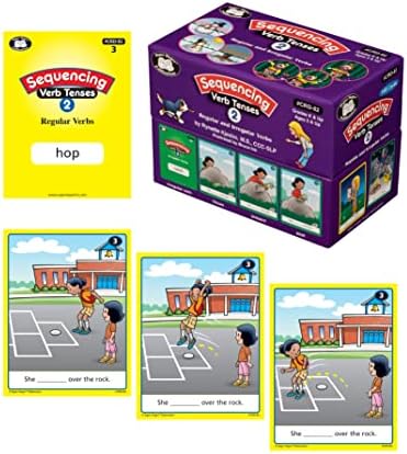 Super Duper Publications | Sequencing Regular and Irregular Verb Tenses Set 2 Fun Deck | Communication and Early Reader Skills Flash Cards | Educational Learning Materials for Children - Image 2