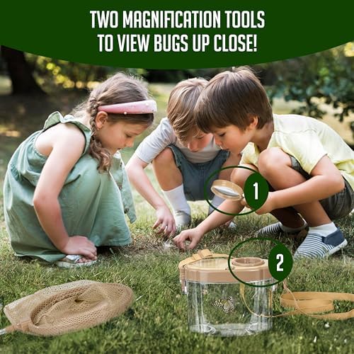 Montessori Mama Kids' Bug Catching Kit - Complete Insect Exploration Set with Habitat, Extendable Net, Magnifying Tools & Carry Strap - Educational Outdoor Adventure Gift - Image 4