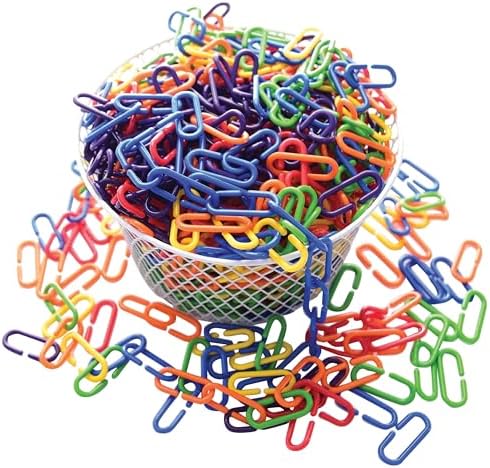 Colorful Link ‘n’ Learn Links – 900-Piece Bucket – Counting, Sorting & Patterning Math Manipulatives for Preschool, Kindergarten, Homeschool – Ages 4+ - Image 2