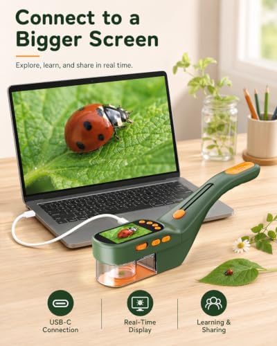 Ashfly Bug Catcher Kit for Kids, Handheld Microscope for Kids with Screen - Image 3