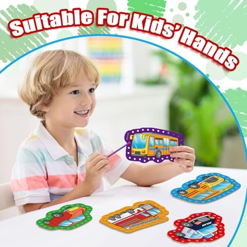 Lacing Cards,Sewing Kit for Kids,Fine Motor Toys,Classroom Must Haves - Image 3
