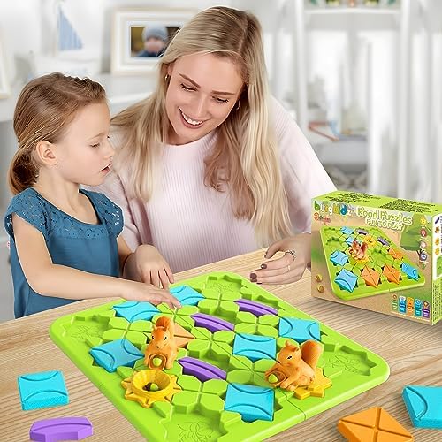burgkidz Road Builder STEM Toys: 118 Challenges Board Games & Maze Puzzles - Image 6