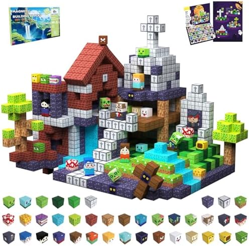 Magnetic Blocks, 150PCS Toys Building Cube Birthday Gifts for Kids by SSAWER
