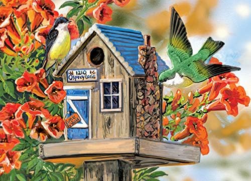 Trumpet Vines and Tree Sparrows Puzzle (300-Piece), Multi, 19inx27in - Image 2