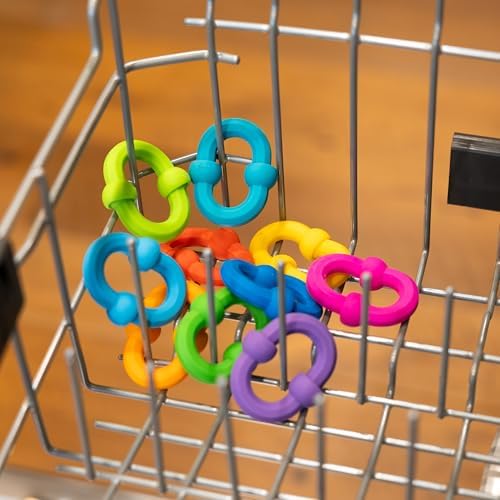 Fat Brain Toys Plip Links, Silicone Building Toys for Creative Play, Creative Construction Play Set for Preschoolers, Kids Toys Ages 3 to 12 - Image 6