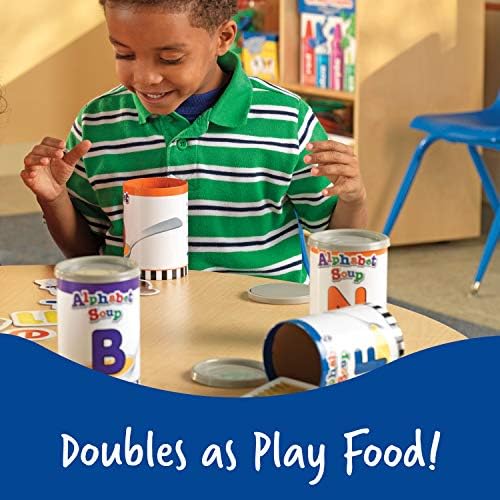 Learning Resources Alphabet Soup Sorters - 208 Pieces, Ages 3+, Early Phonics Manipulatives, ABCs, Alphabet Awareness & Recognition, Alphabet Soup Games - Image 6
