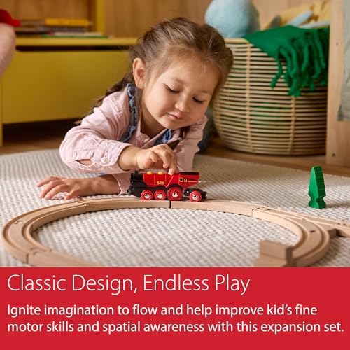 BRIO World Expansion Pack Intermediate - Works with All BRIO Train Sets - FSC-certified 16-Piece Wooden Train Tracks with Switches - Grow Existing Systems and Create Railway Empires - Kids Ages 3 & Up - Image 5