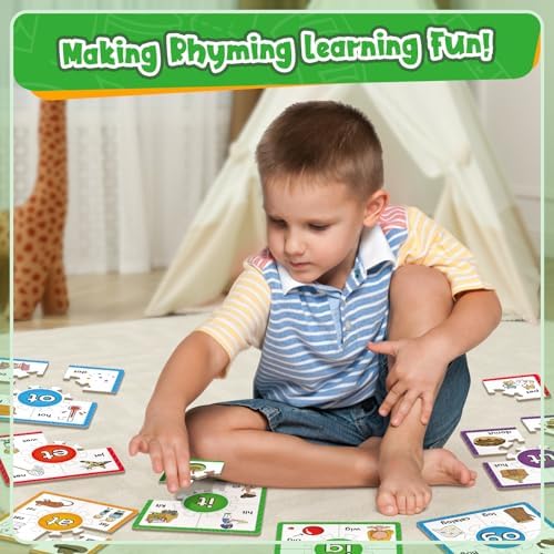 Edulok Phonics Puzzle Games, Spelling Games, Phonics Flash Cards, Sight Word Flash Cards for Toddlers, Learning Educational Toys, Kids Preschool Learning Activities, Homeschool Supplies, Learn to Read - Image 4