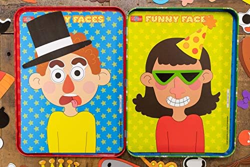 Bendon T.S. Shure Create Funny Faces Magnetic Activity Tin with Illustrated Magnet Play Sheets + Double-Sided Playcards Travel & Screen-Free Play Set for Kids Ages 3 and Up - Image 6