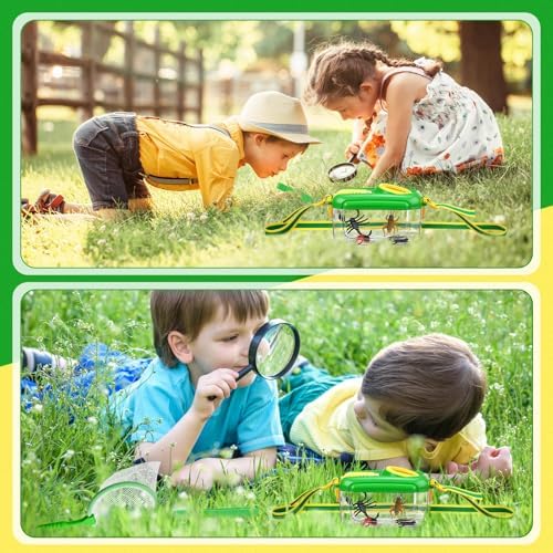 Halloscume 4 Sets Bug Catcher for Kids Insect Catching Kit, Green - Image 7