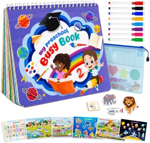 Busy Book for Toddlers 3-5, Preschool Learning Activities, 30 Themes by Websonaw